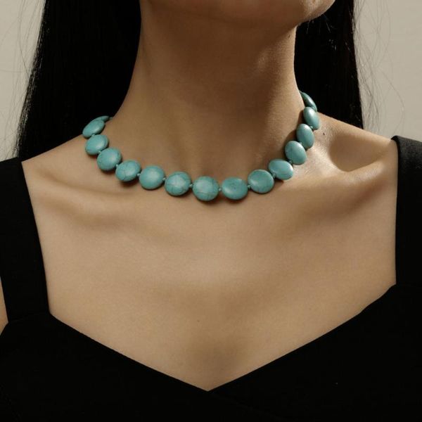 

chains bohomia hand round beads necklace for women long tassel boho jewelry gifts, Silver