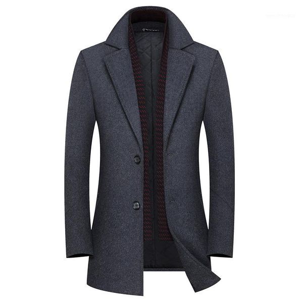 

men's wool & blends coat, cashmere jacket for men, winter coat men1, Black