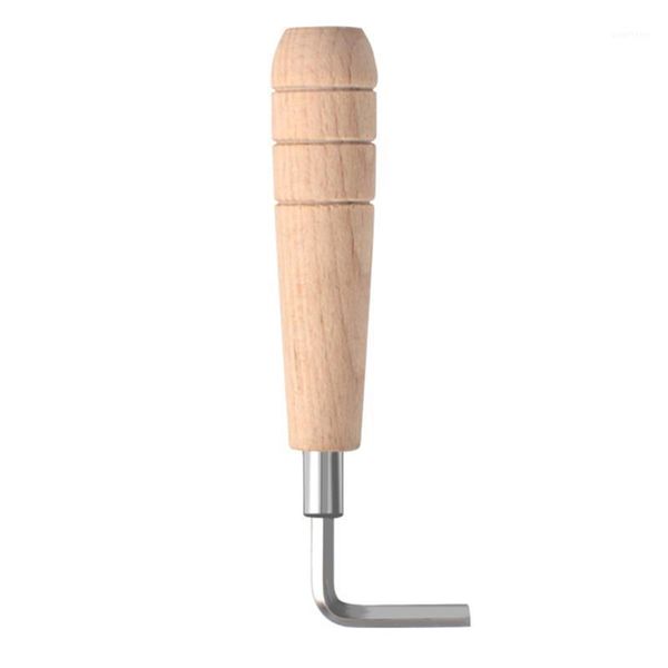 

newly 4mm truss rod wrench guitar adjust hexagonal wrench with wooden handle mandolin ukulele guitar accessories xsd881