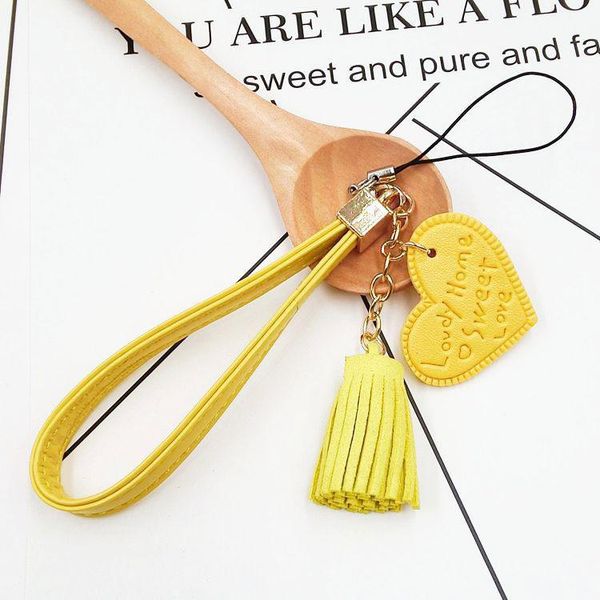 

12pcs lot personalized suede tassel pendants leather tassels for keychain bag cellphone pendant home decoration diy accessories h bbydlc