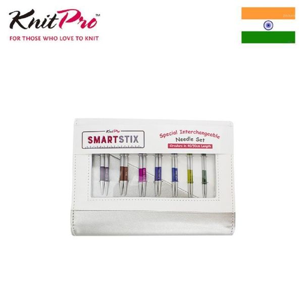 

knitpro smarttix length 8 cm interchangeable circular needle set 3-6.0mm 421611, Black