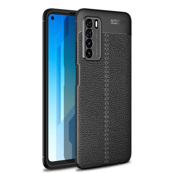 

for huawei honor play 4 litchi texture tpu shockproof case