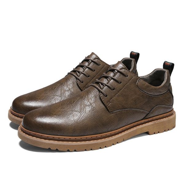 

new summer soft handmade men's leather casual shoes men loafers spring fashion sneakers business shoes 38-44, Black