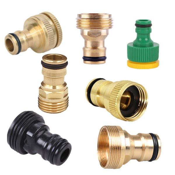 

5-20pcs 1/2"3/4"1"thread tap connector hose adaptors water gun fittings watering sprinkler hose end connector