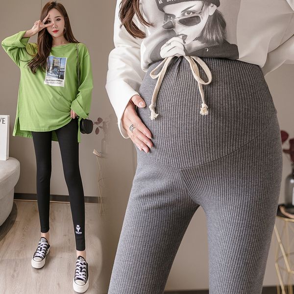 

women wear high waist bottom pants in 2020 spring and autumn period plus add weight, 200 jin knitting, belly supporting pants, fat, White