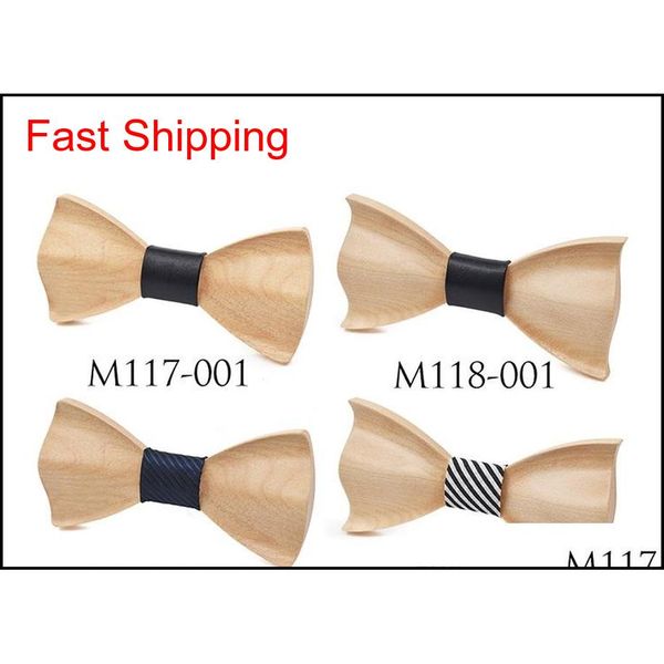 

wooden bow tie for men bridegroom 2018 new fshion wood 18 styles gentleman bow ties bowtie qylsby new_dhbest, Black;gray