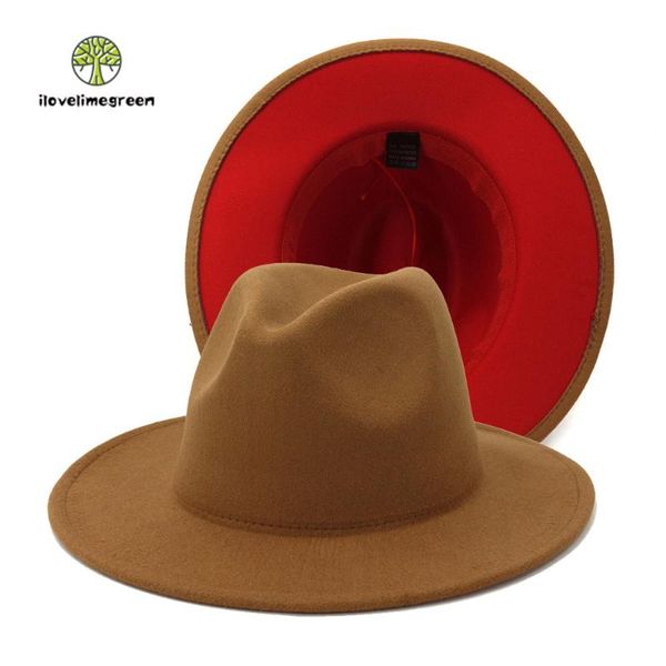 

wide brim hats sell women men elegant fall winter woolen felt fedora hat party and caps, Blue;gray