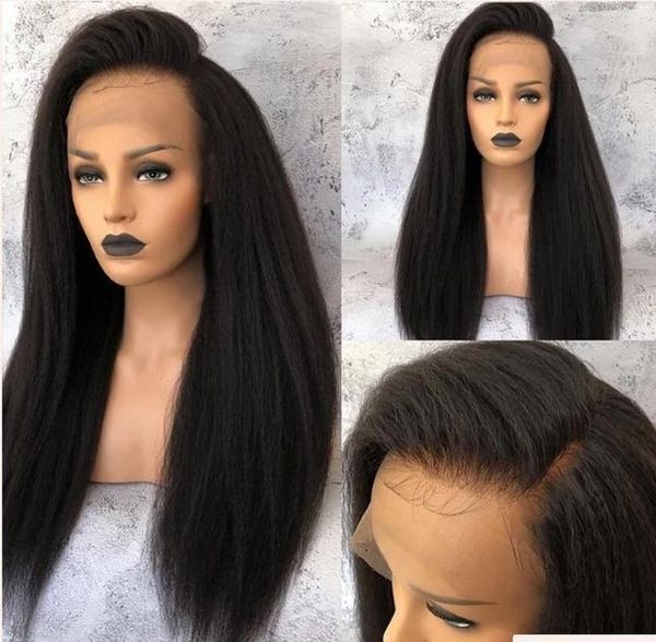 

lace front wig curly human hair wig brazilian remy hair jerry curl wig 180 density lace front human hair wigs, Black;brown