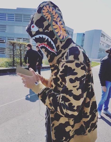 

oiyol 2019 new coat sweater fashion label camouflage printed plush sweater men's and women's large cardigan coat, Black