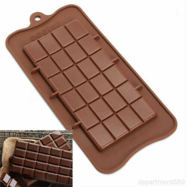 

24 grid square chocolate dessert mold bar block ice silicone cake candy sugar bake mould dha52