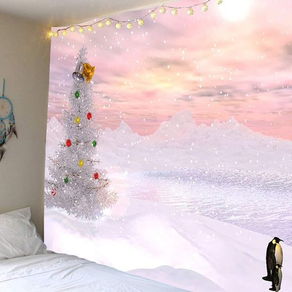 

tapestries tapestry christmas wall hanging tree home deco gift print large size
