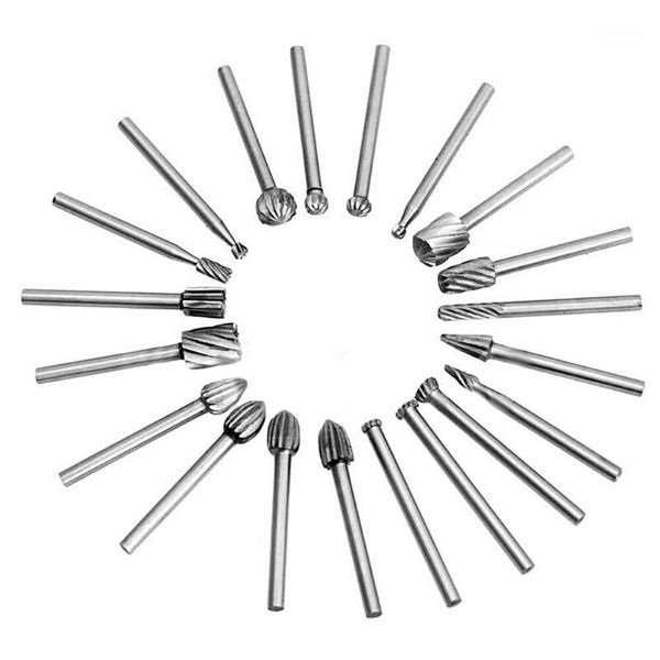 

20x carbide burr die grinder bits for rotary tool power drill set shank 3mm power drill set handle for rotating tool1