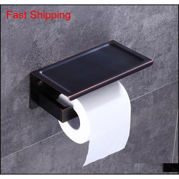 

oil rubbed bronze toilet paper holder waterproof cover wall mount tissue bar shelf storage qyloha packing2010