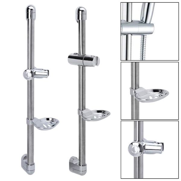 

bath accessory set a shower rod soap dish lifter pipe abs lifting frame adjustable head holder