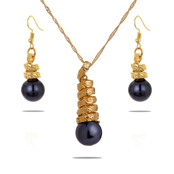 

jewelry set of fashion holiday zinc alloy earrings dangling screw drop accessories yellow hawaiian jewelry sets for women gifts, Silver