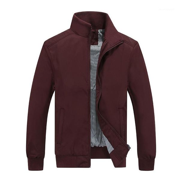 

men's jackets men's jacket spring autumn overcoat light for man 2021 fashion stand collar slim casual style businese men1, Black;brown