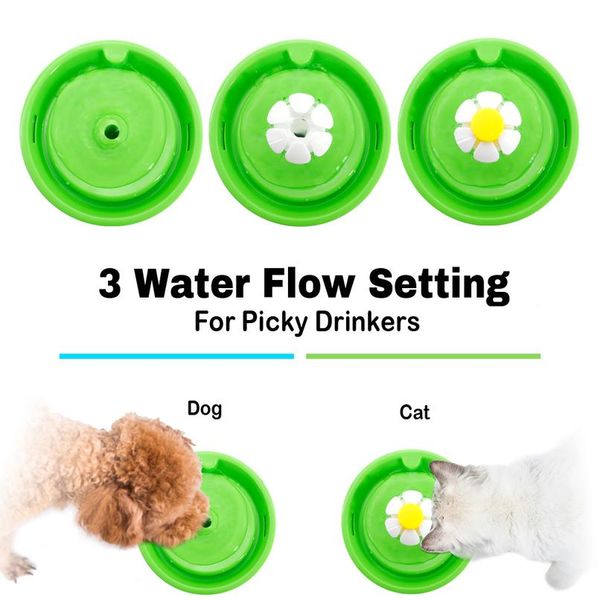 

1.6l matic cat dog water fountain led electric pet drinking feeder bowl usb mute dog cat water dispenser pets drinke wmtyvs