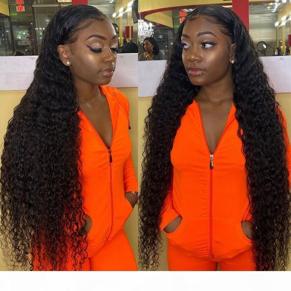 

brazilian virgin human hair full density 13*6 lace frontal wig curly pre plucked lace front wigs black women with baby hairs, Black;brown