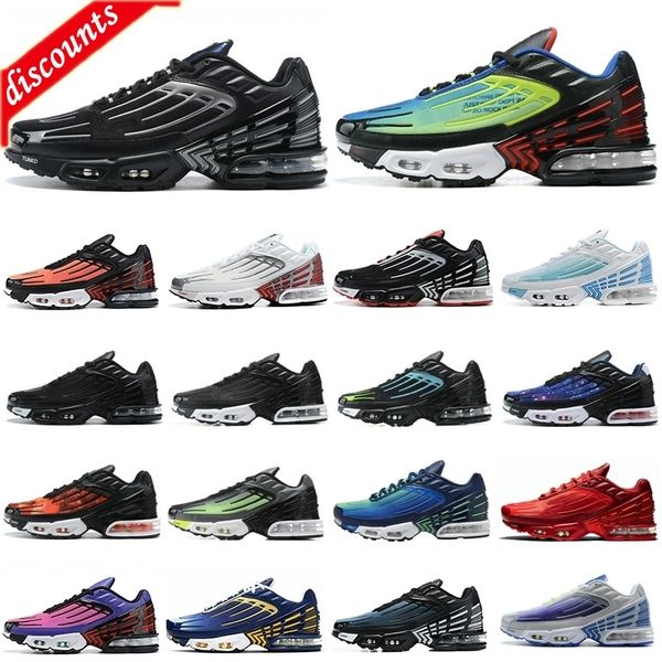 

fashion mens tn 3 turned running shoes hyper violet tn plus 3 iii triple black silver tiger womens trainers sneakers chaussures 36-45
