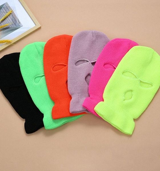 

mask face cover winter ski 3-hole full cap balaclava hood beanie warm tactical hat party hats 14 colors ljjk2449 d0pm#