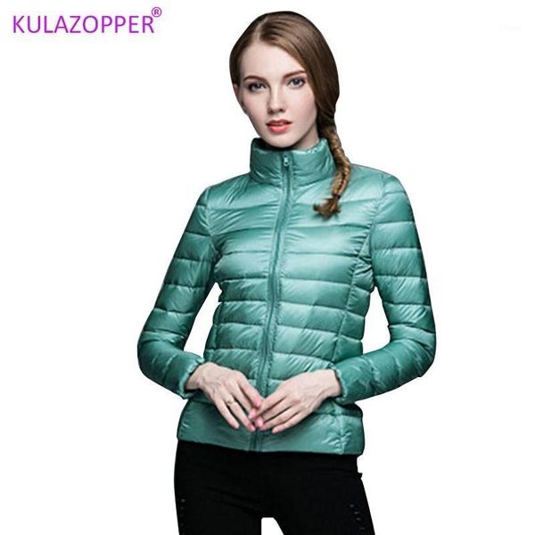 

6xl 7xl plus size winter down jacket women eiderdown outwear winter warm coat ultralight white duck down coat female parka zh0301, Black