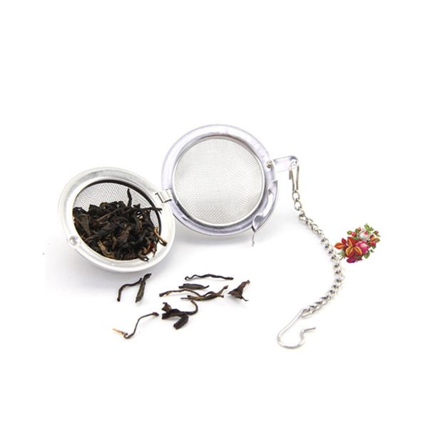 

pot locking stainless sphere steel spice ball mesh infuser tea strainer filter infusor ing