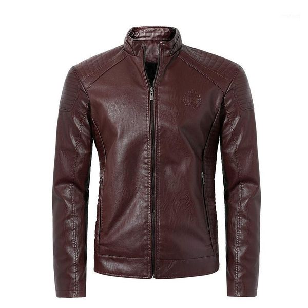 

fashion biker punk windbreaker male 6xl 5xl motor pu jacket mens 2020 winter motorcycle leather jackets coat men autumn outwear1, Black