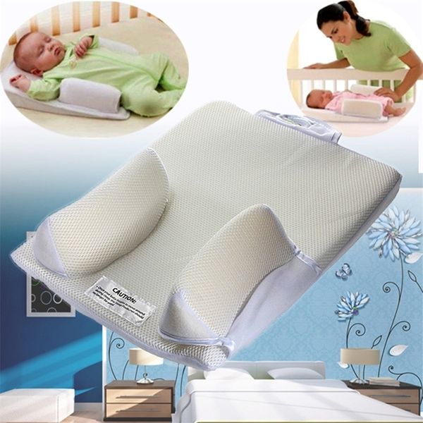 

baby care infant newborn anti roll pillow u ltimate vent sleep fixed positioner prevent flat head sleeping cushion lj201208