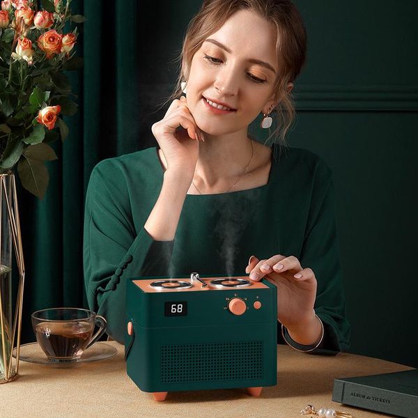 

yenvqee 1.4l air humidifier usb rechargeable double nozzle silence with aroma air humidifier with musics of 4000mah