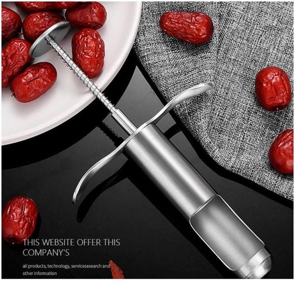 

stainless steel cherry jujube corer pitter remover machine fruits core corer remover kitchen gadg bbyyhi