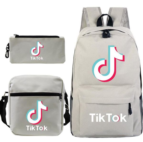 

tik tok3 pcs/set girls and boys school bags super printing backpack children casual school book bags primary students bags