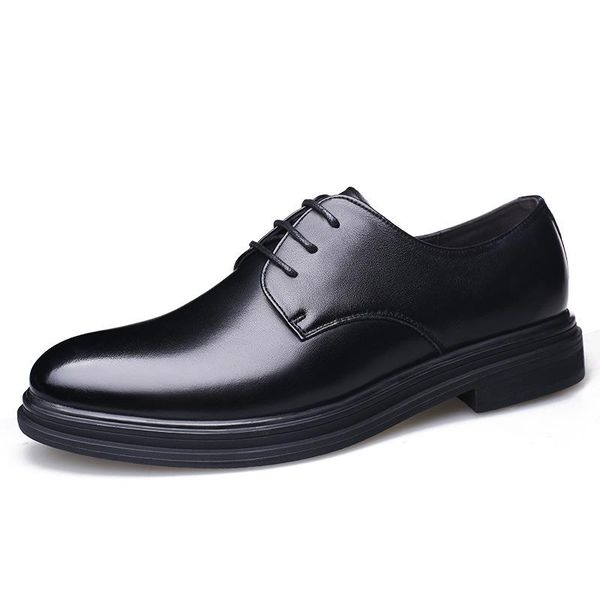 

men formal leather shoes luxury wedding party bussiness shoes zapatos de hombre formal men, Black