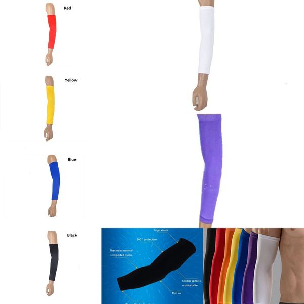 

nylon basketball arm guard elbow pads sun protective sleeve extended wristbands breathable and comfortable 1 n9qzm