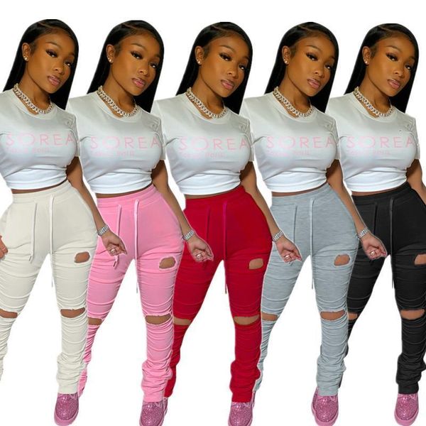 

sweatpants women flare pants ladies stacked joggers pleated high waist trousers split bell bottom pencil pants female 2020, Black;white