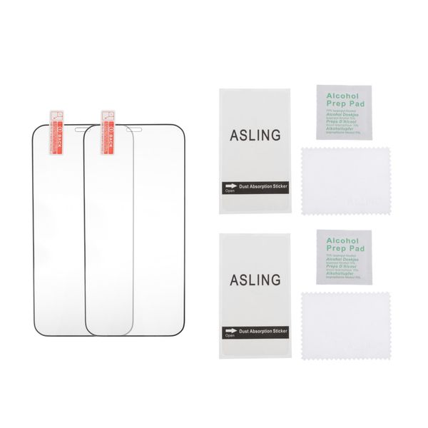 

real 2-pack 9h tempered glass film protector anti-scratch for 12 mini 5.4\" 2020