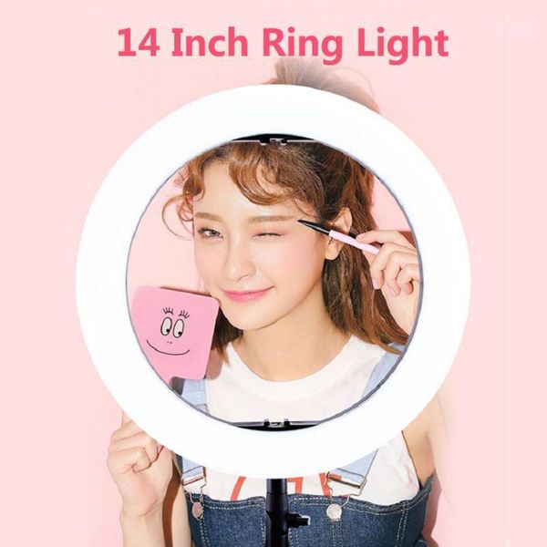 

36cm / 14'' selfie ring light with stand tripod for phone tiktok youtube led ring lamp makeup studio pgraphy lighting ne0181