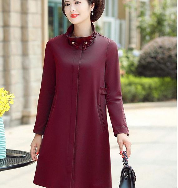 

2021 spring and autumn with new style fashion long sleeve women's windbreaker coat@260, Tan;black