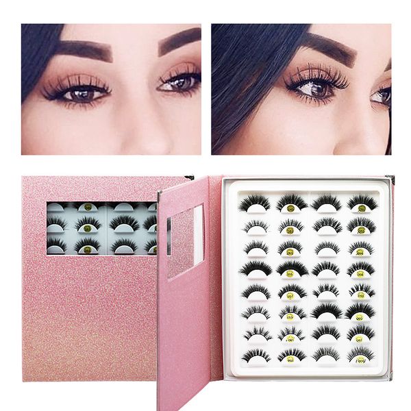 

promotion false eyelashes manufacturers direct 3d mink hair 003 natural dense slender three-dimensional multi-layer soft eyelashes