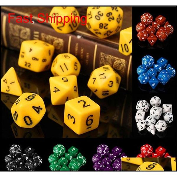 

10pcs set polyhedral dungeons & dragons daggerdale dice for dnd mtg rpg poly dice board games gathering toy with dice bag rolwc