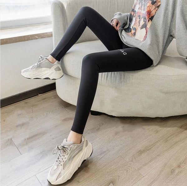 

2022 fashion designer women's clothing sheer yoga pants casual pants with fluff lulu in the same outfit support wholesale, Black;white