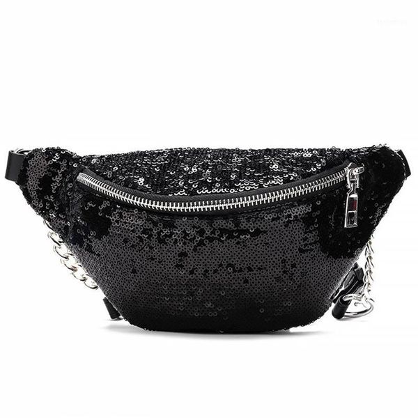 

waist bags women sequins bag small money phone fanny belt bum pack for girls multifunctional shiny travel crossbody1