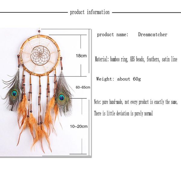 

pure handmade linen rope circle dream catcher home car ornaments hand knitting key chain fashion gifts jlldny