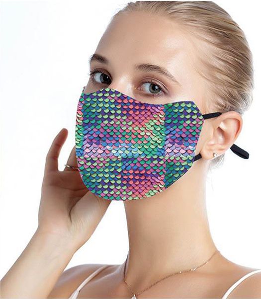 

face masks fashion blingbling sequin paillette designer luxury mask washable reusable masks mascarillas protective adjustable mask