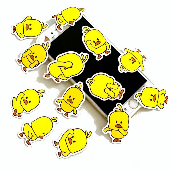 

30 pcs lot cute yellow duck mini sticker decoration diy album diary scrapbooking label sticker kawaii stationery wmtihv