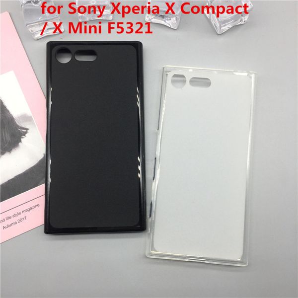 

case soft silicon phone para for sony xperia compact / x mini f5321 luxury tpu fundas full cover shell black cases coque