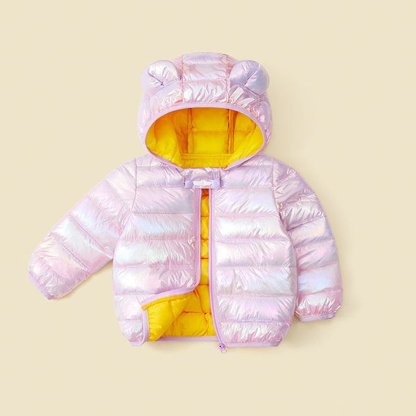 

girl's down boy's short winter coat, baby's cotton padded jacket, anti seasonal, Blue;gray