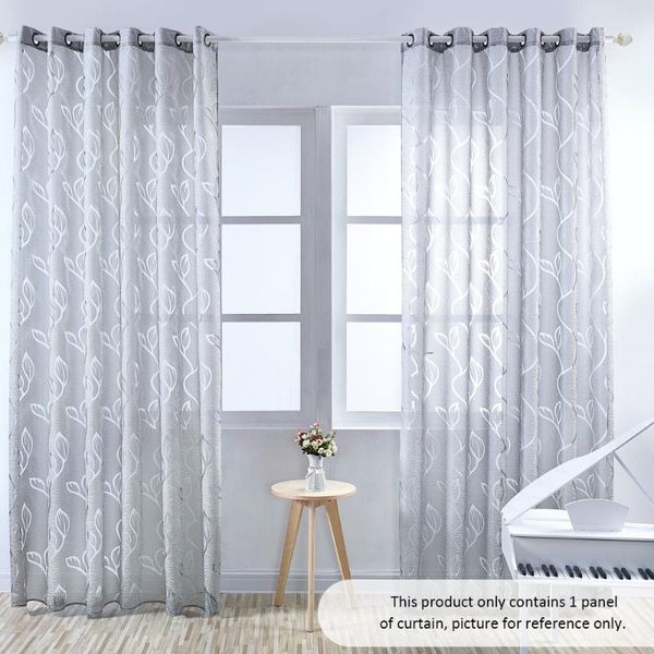

39 x 98 inches curtains polyester semi-blackout grommet window curtain panel living room bedroom l voile curtain drape