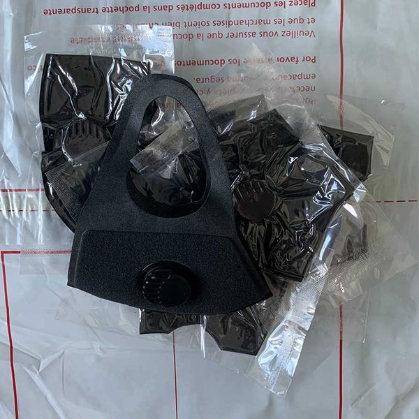 

reusable valve washable sponge facemask high with fashion face mask pollution anti dust individual package balck respirator