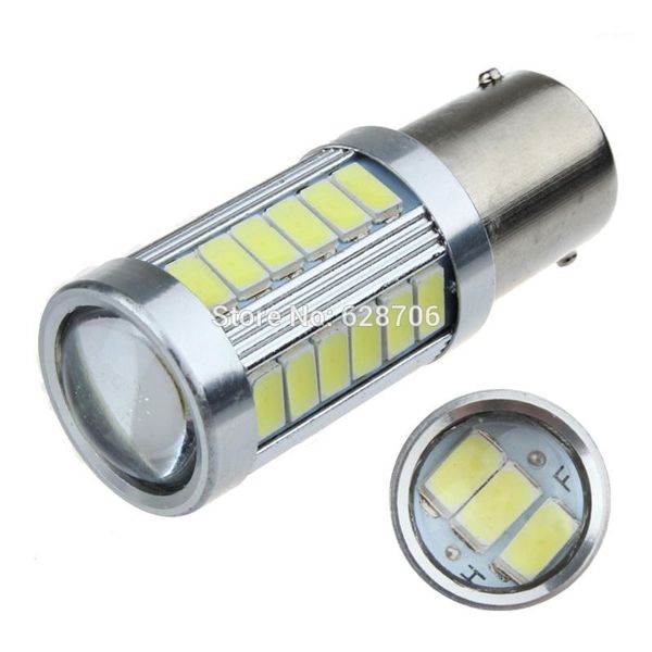 

emergency lights 1pcs single contact bayonet 1156 ba15s p21w 33 smd 5630 5730 car led signal brake tail lamps auto rear reverse bulbs1