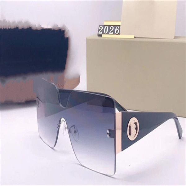 

woman womens sunglasses summer beach goggle oversize glasses uv400 2026 7 color highly quality with box, White;black